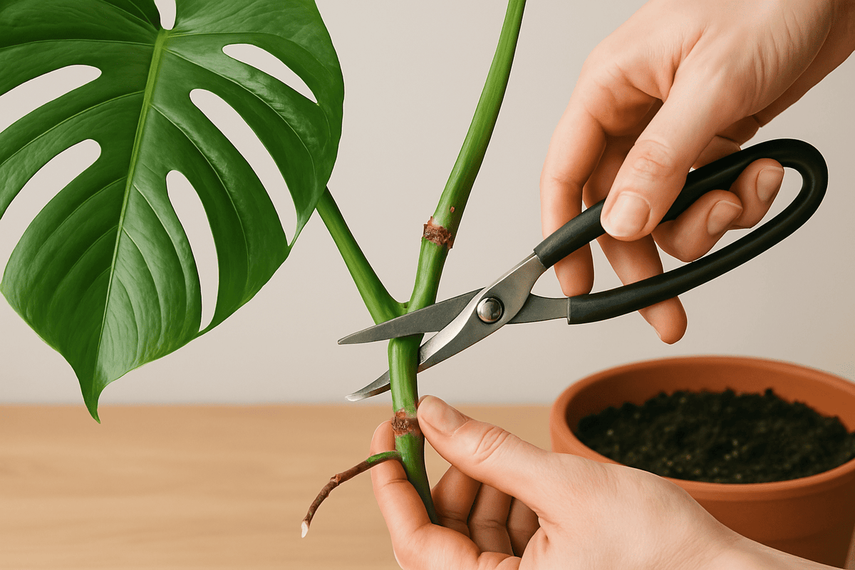 Monstera teilen: Dein Fensterblatt einfach vermehren