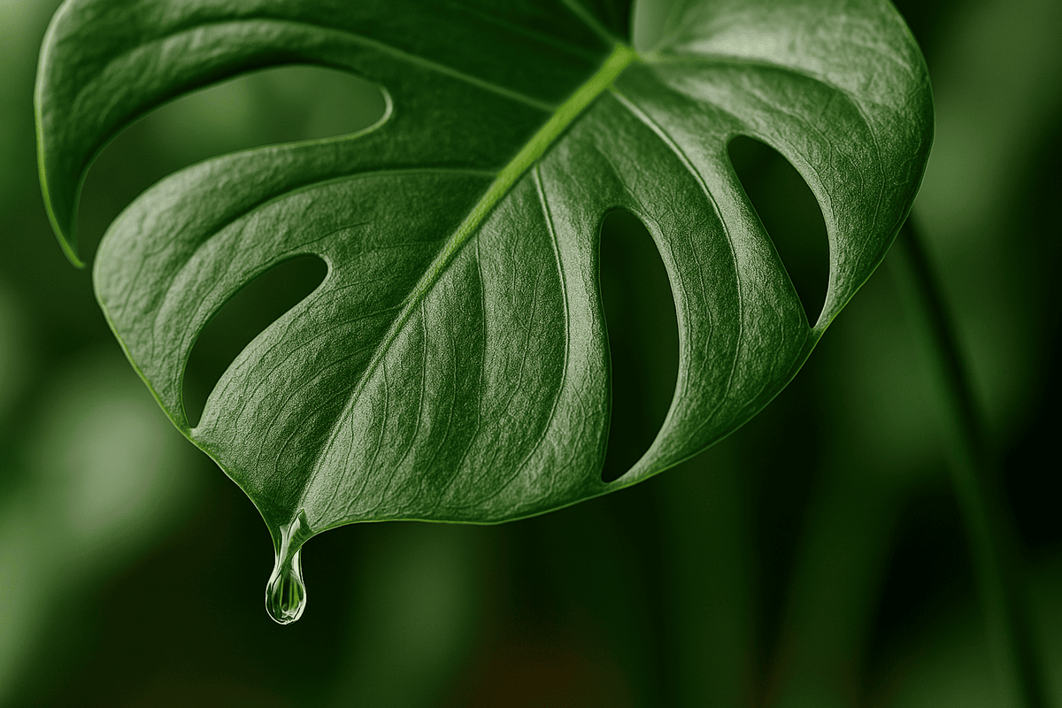 Monstera tropft: Was steckt dahinter?