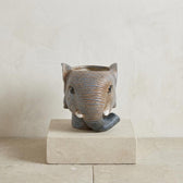 Übertopf Elefant Grau – Ø12cm