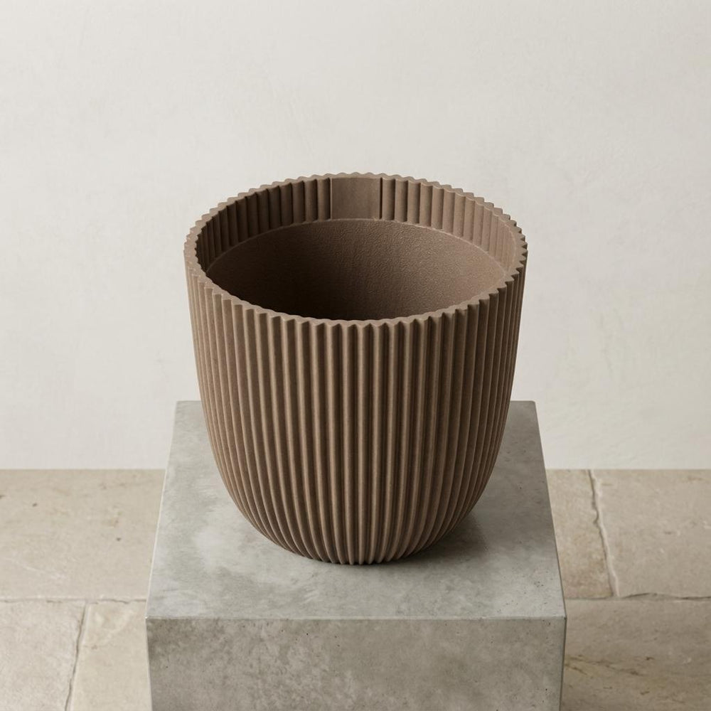 Nature Groove Warm Taupe – Ø25cm