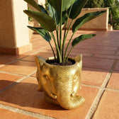 Übertopf Elefant Gold – Ø12cm