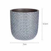 Minitopf Relief Blau – Ø7cm