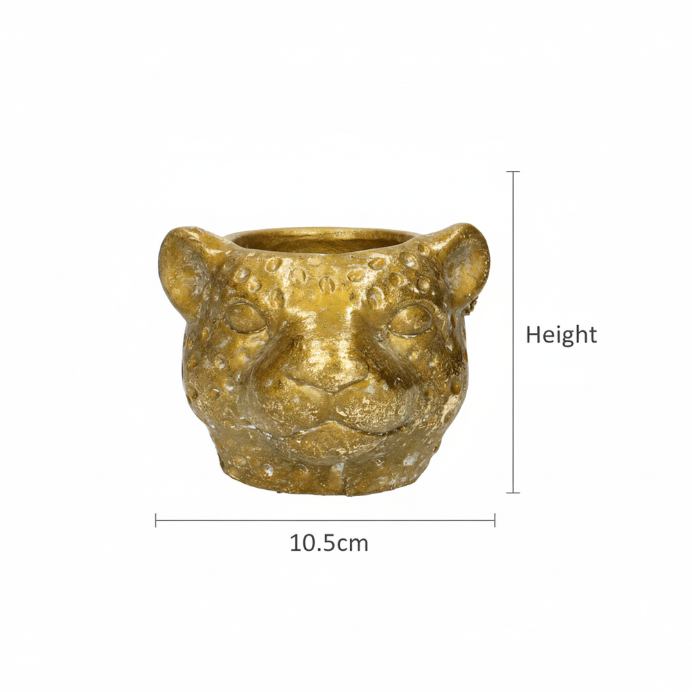 Übertopf Leopard Gold – Ø12cm