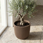 Nature Groove Warm Taupe – Ø25cm