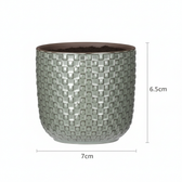 Minitopf Relief Grün – Ø7cm