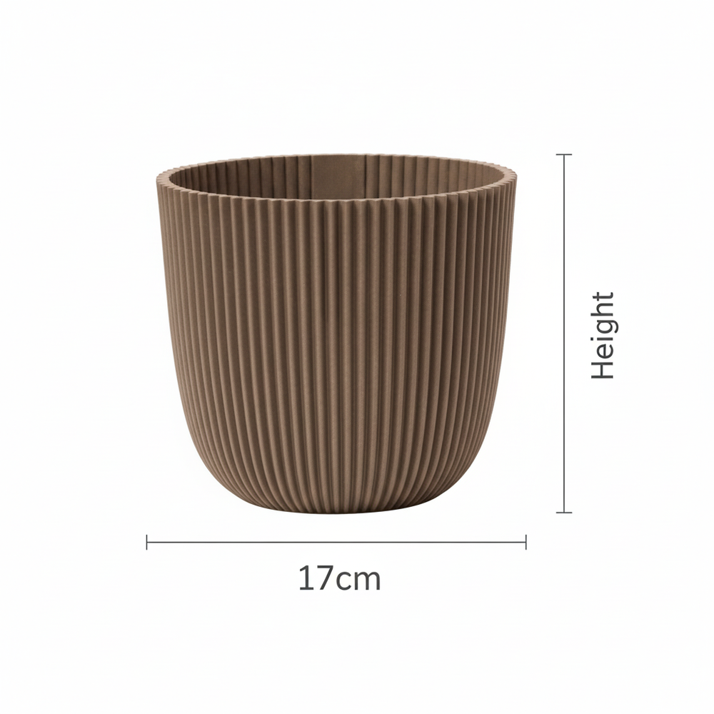 Nature Groove Warm Taupe – Ø17cm