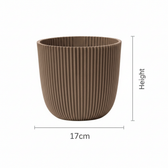Nature Groove Warm Taupe – Ø17cm
