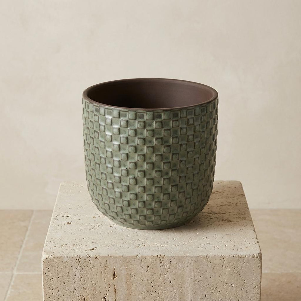 Minitopf Relief Grün – Ø7cm