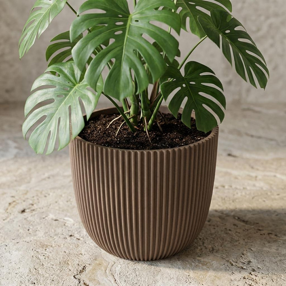 Nature Groove Warm Taupe – Ø22cm