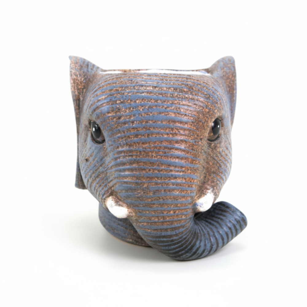 Übertopf Elefant Grau – Ø12cm