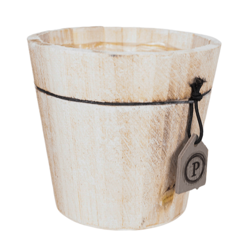 Holz-Ziertopf Detail