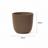 Nature Groove Warm Taupe – Ø22cm