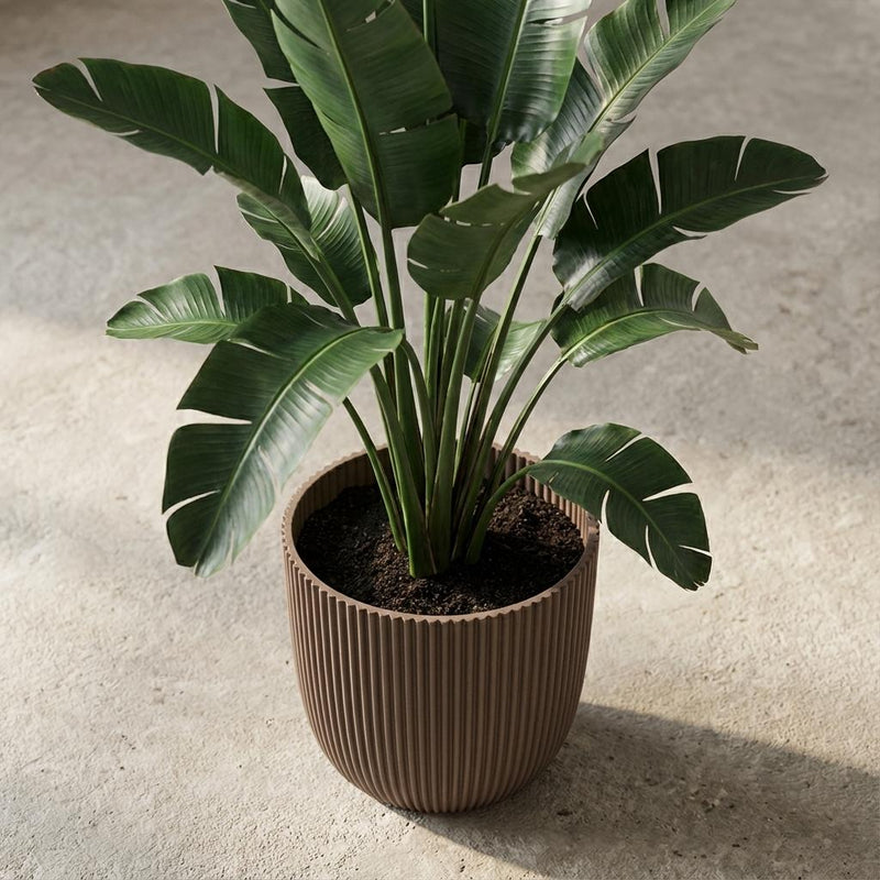Nature Groove Warm Taupe – Ø25cm Detail